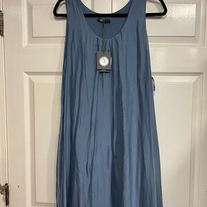 Sleeveless Blue Slip Dress with Tag